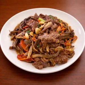 Nấm Đông Trùng Xào Bò