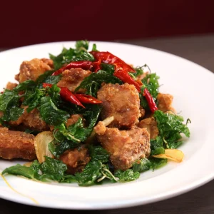 Sườn Heo Chiên Tê Cay