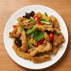 Dạ Dày Heo Chiên Tê Cay