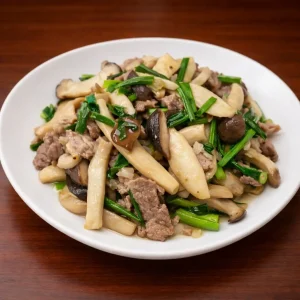 Nấm Tươi Xào Bò