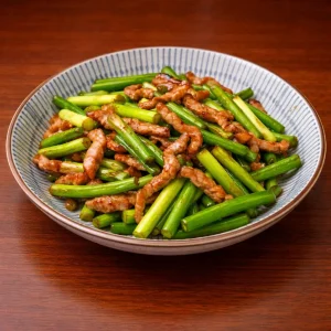 Ngồng Tỏi Xào Bò